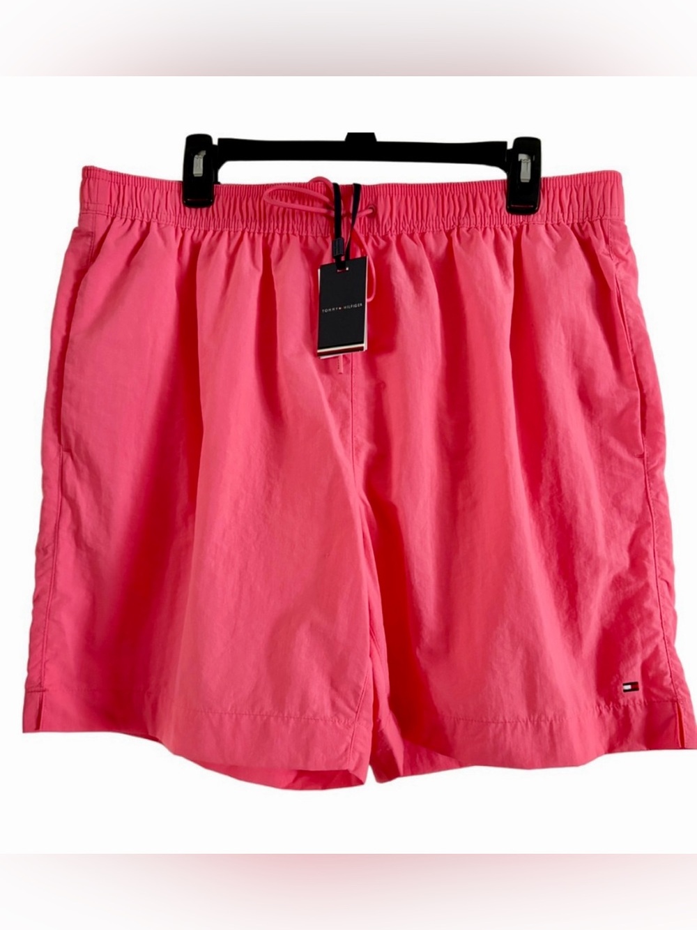 Tommy Hilfiger Men’s XXL Pink Coral Swim Trunks NWT Regular Fit 2XL